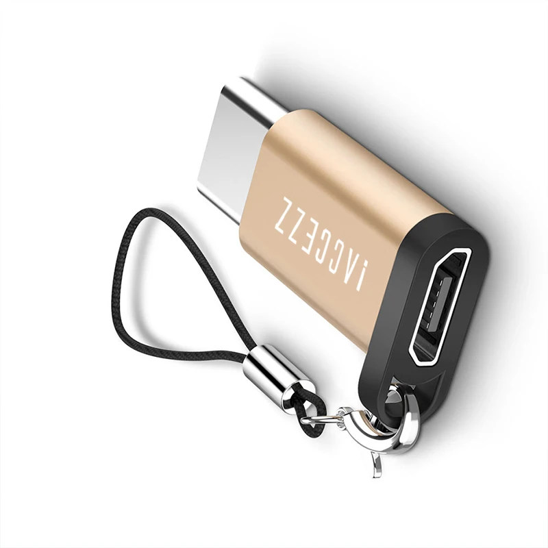 ! Переходник ACCEZZ OTG со штекера Type-C на гнездо Micro USB конвертер для LG G5 G6 Xiaomi Mi 6 5