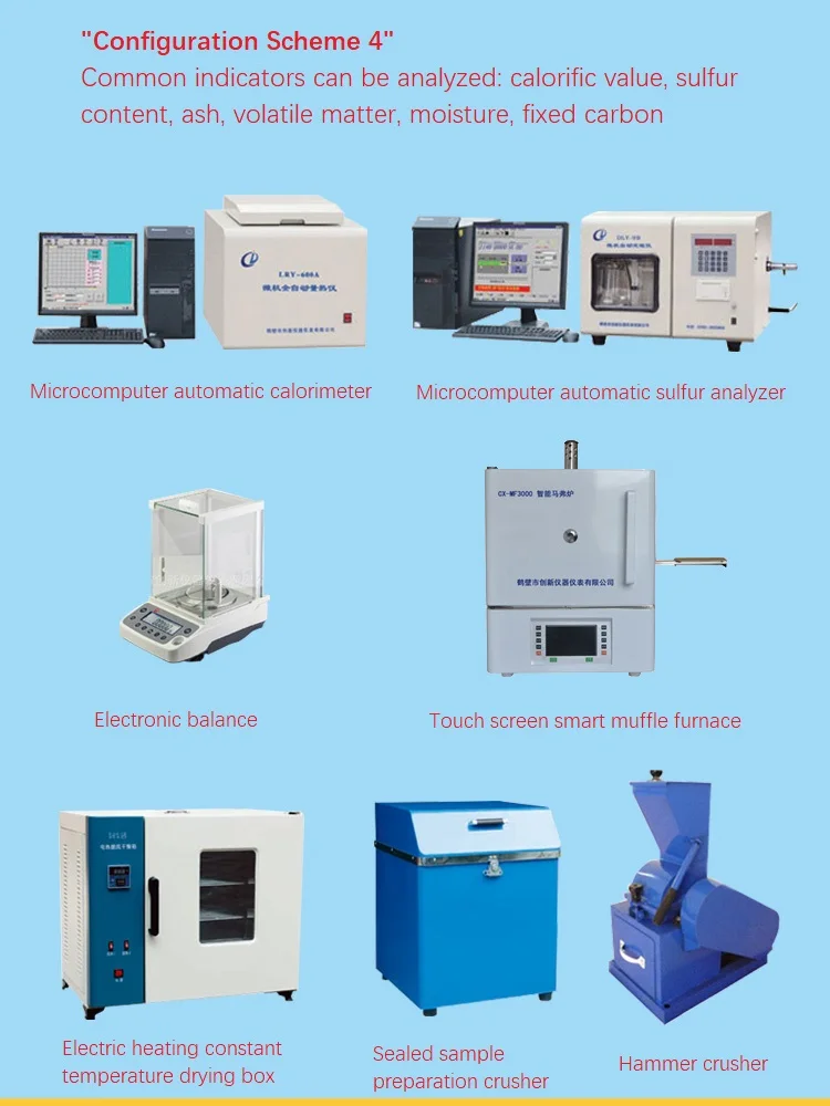 Microcomputer Fully Automatic Touch Screen Calorimeter Coal Biomass Fuel Oil Product Calorific Value English Operation Interface |