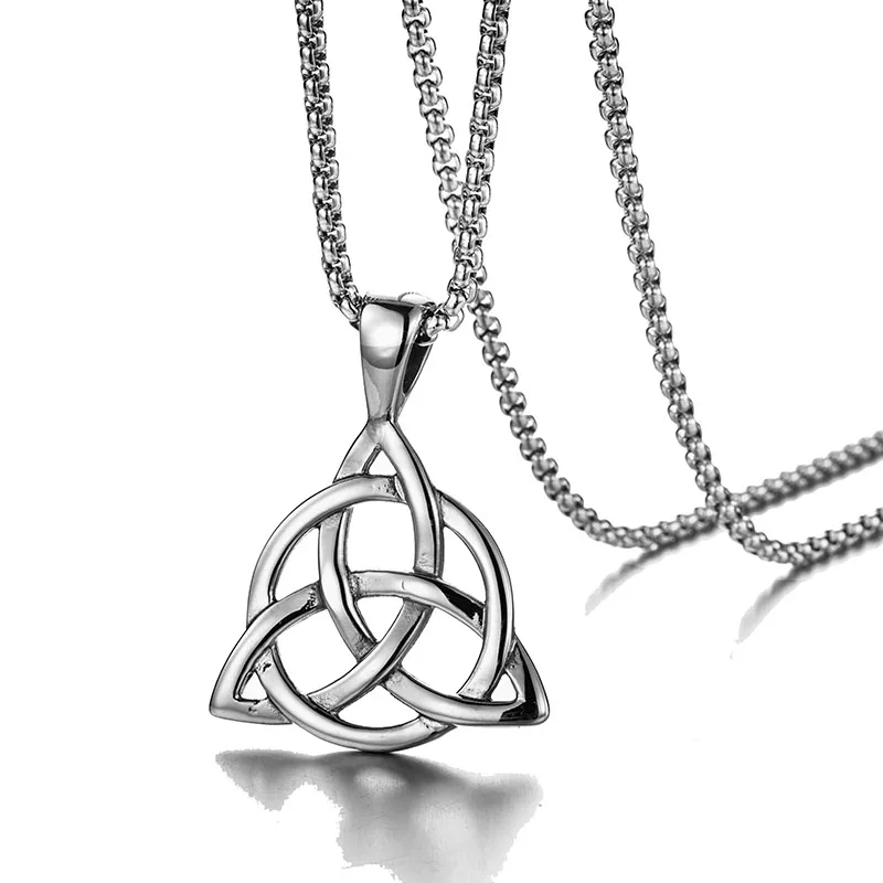 Мужская подвеска кельтский дара узел ожерелье из нержавеющей стали ирландская в