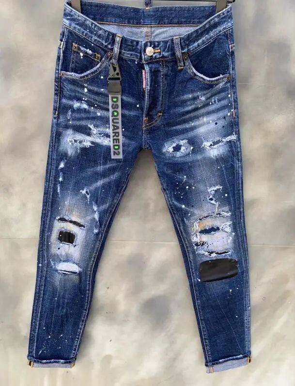 

jeans classic,Authentic DSQUARED2,Retro,Italian brand ,Women/Men Jeans,locomotive,Jogging jeans,Dsq005-2