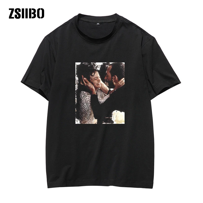 Мужская футболка в стиле Харадзюку с короткими рукавами и принтом Жизнь