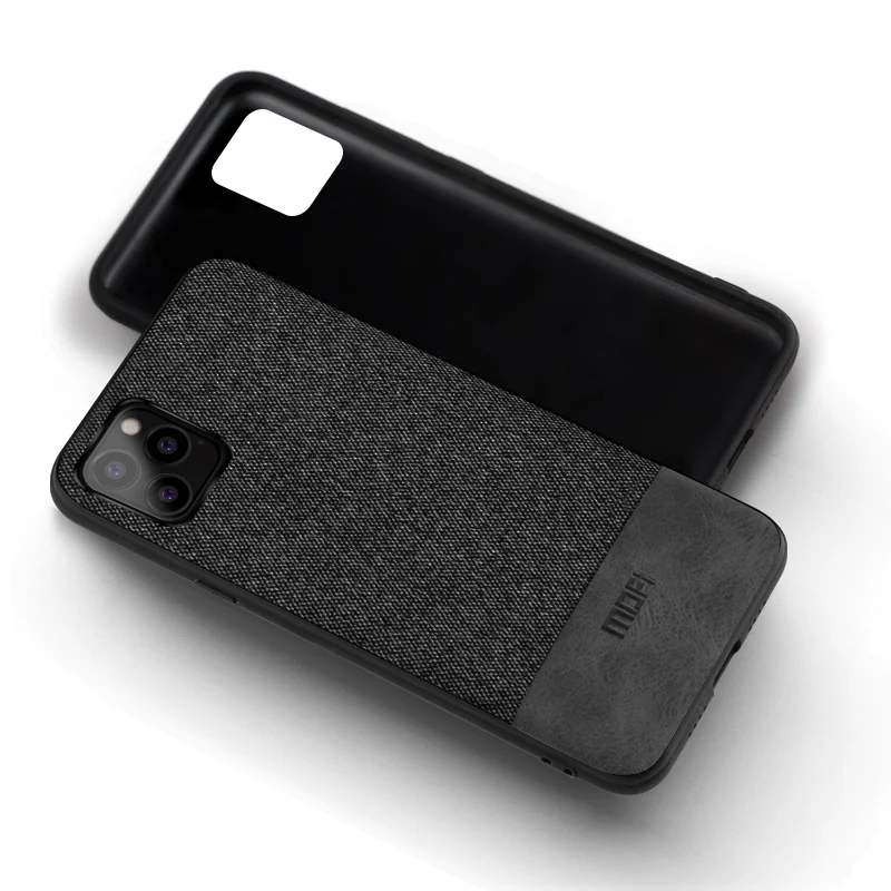 Чехол для iPhone 11 Pro Max, чехол для телефона iPhone 11, Max Cloth, темно-синий, для iPhone 11 Pro max 5,8 6,1 6,5, чехол - Цвет: Black with gray