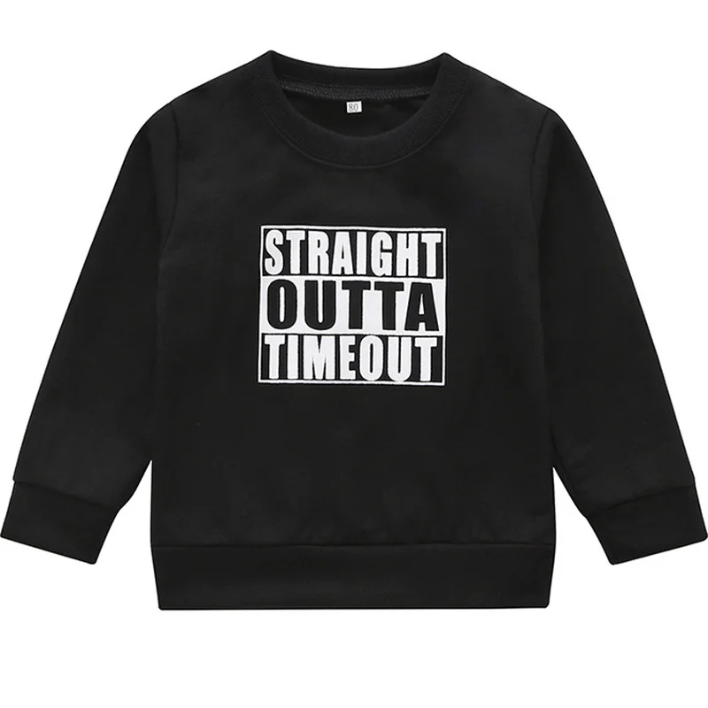 Новинка Свитер для маленьких мальчиков Топы Сезон осень-весна Черный хлопковый