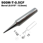5 шт. наконечник паяльника 900m-t-0. 5cf конический 0,5 мм для Hakko 936 907 Milwaukee M12SI-0 Shack 64-053 Yihua 936 X-Tronics 3020 Iron