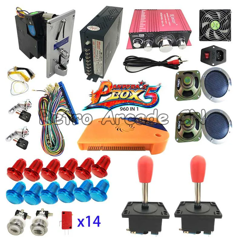 Новейшая версия Аркадный Игровой Комплект 960 в 1 с коробкой Pandora 5 jamma доска