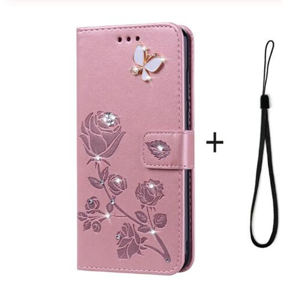 Двойной кожаный чехол с розой, подходит для Xiaomi Mi A2 Lite, A1, Redmi 5 Plus, 6A, 6 Pro, S2, Note 5 Pro, 5A, Prime Note 4, 4X, 4A, 3S, Pocophone F1, Funda (art.: 3a39819df70) - 3a39819df70
