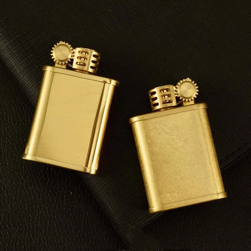 Ретро ветрозащитная Зажигалка на керосин портативная для масла латунный