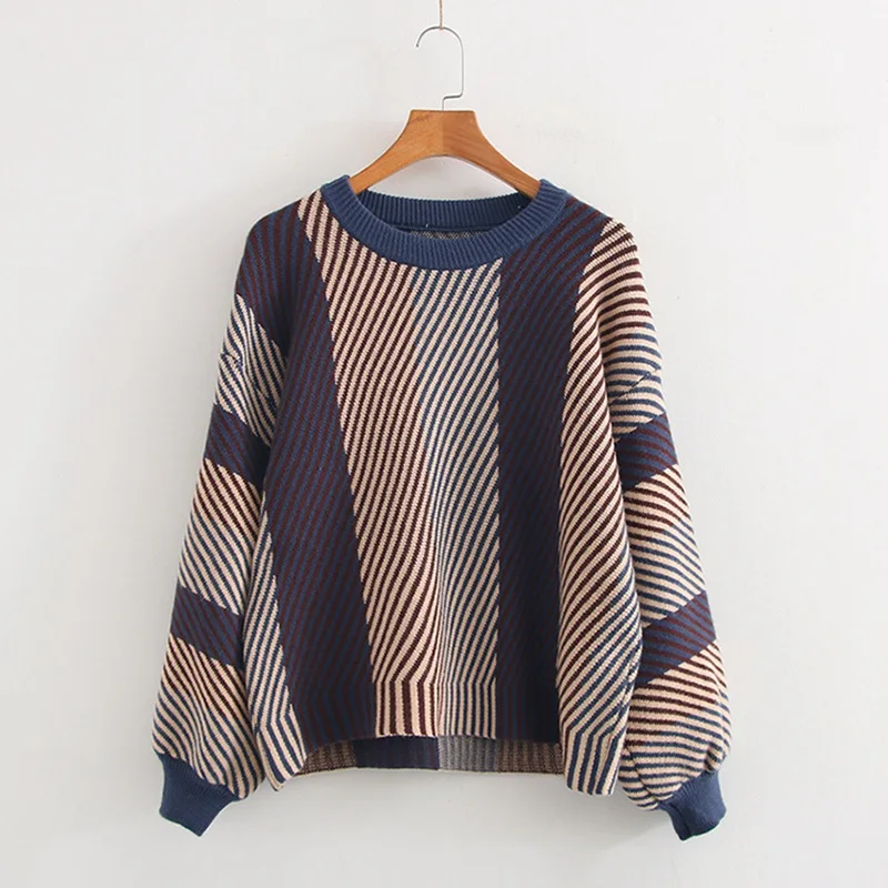 Японский Мори девушка осень зима женский свитер для девочек Женский Свободный