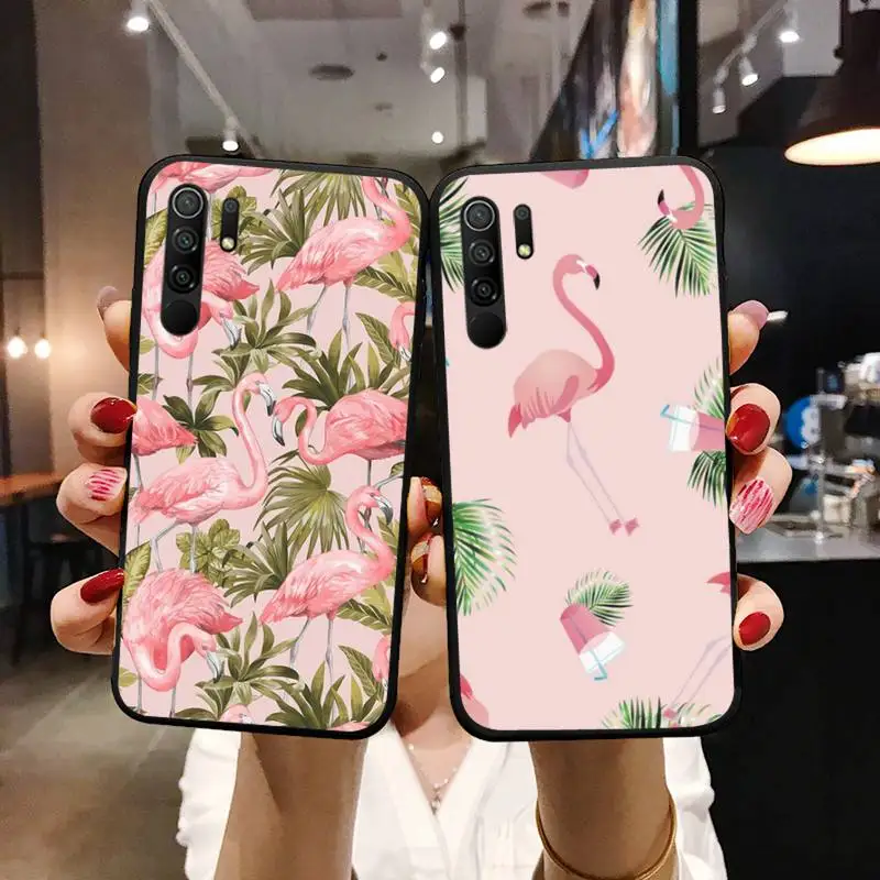 

Pink flamingo Phone Case For Xiaomi Mi Redmi Note 7 8 9 pro 8T 9T 9S 9A 10 Lite pro