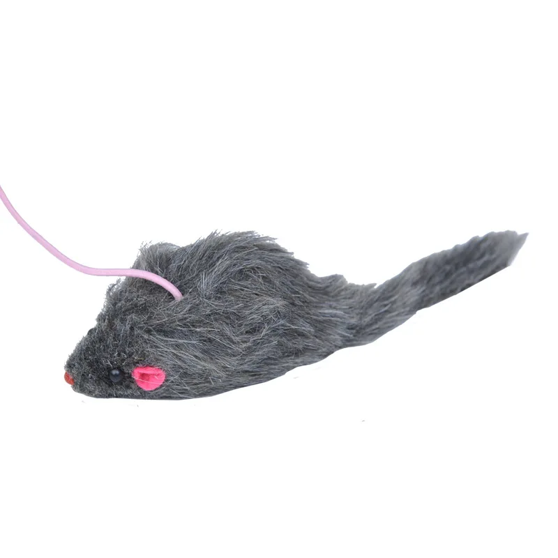 Игрушка для котят мышь на удочке перо игрушка кошек домашних животных кроличий