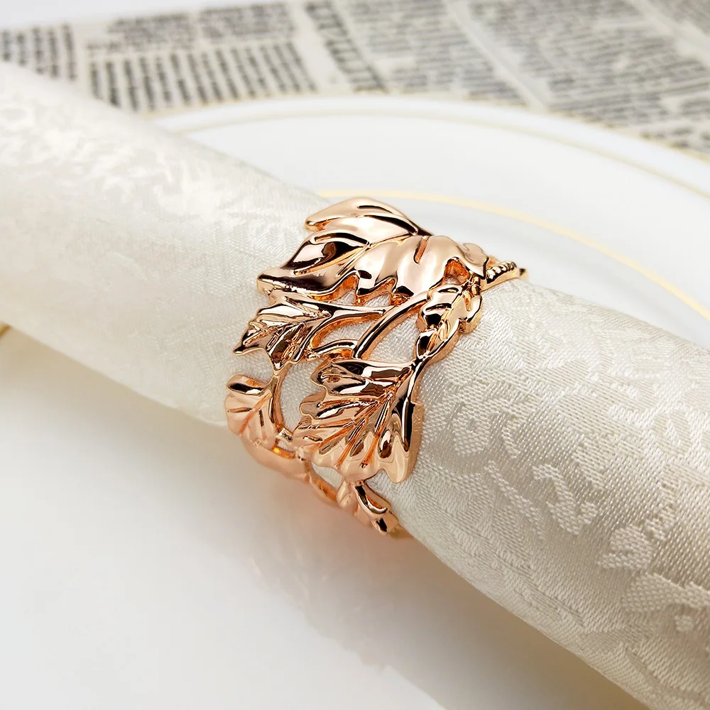 8 шт лист держатели колечки для салфеток Дня благодарения Hotel Western обеденный