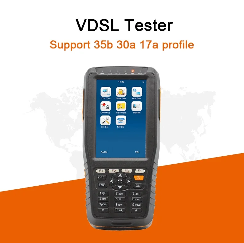 TM600P VDSL VDSL2 Test er поддержка 35b 30a 17a профиль ADSL WAN & LAN тест линия xDSL физического