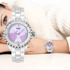 DOM брендовые модные часы, женские роскошные керамические наручные часы, женские часы под платье, повседневные керамические часы, женские часы