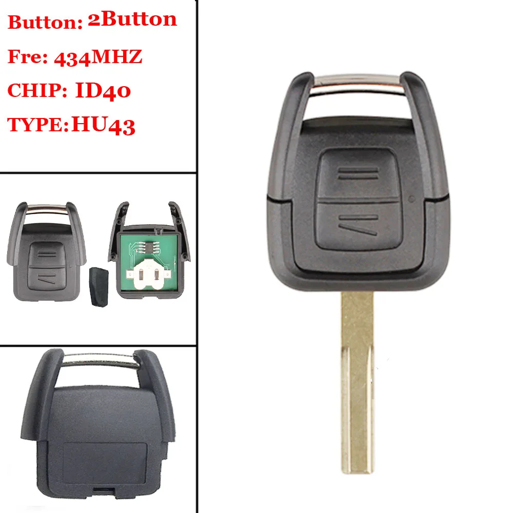 XNRKEY 2-кнопочный дистанционный ключ для OPEL/VAUXHALL автомобильный Vectra Zafira Omega Astra CE0682 433