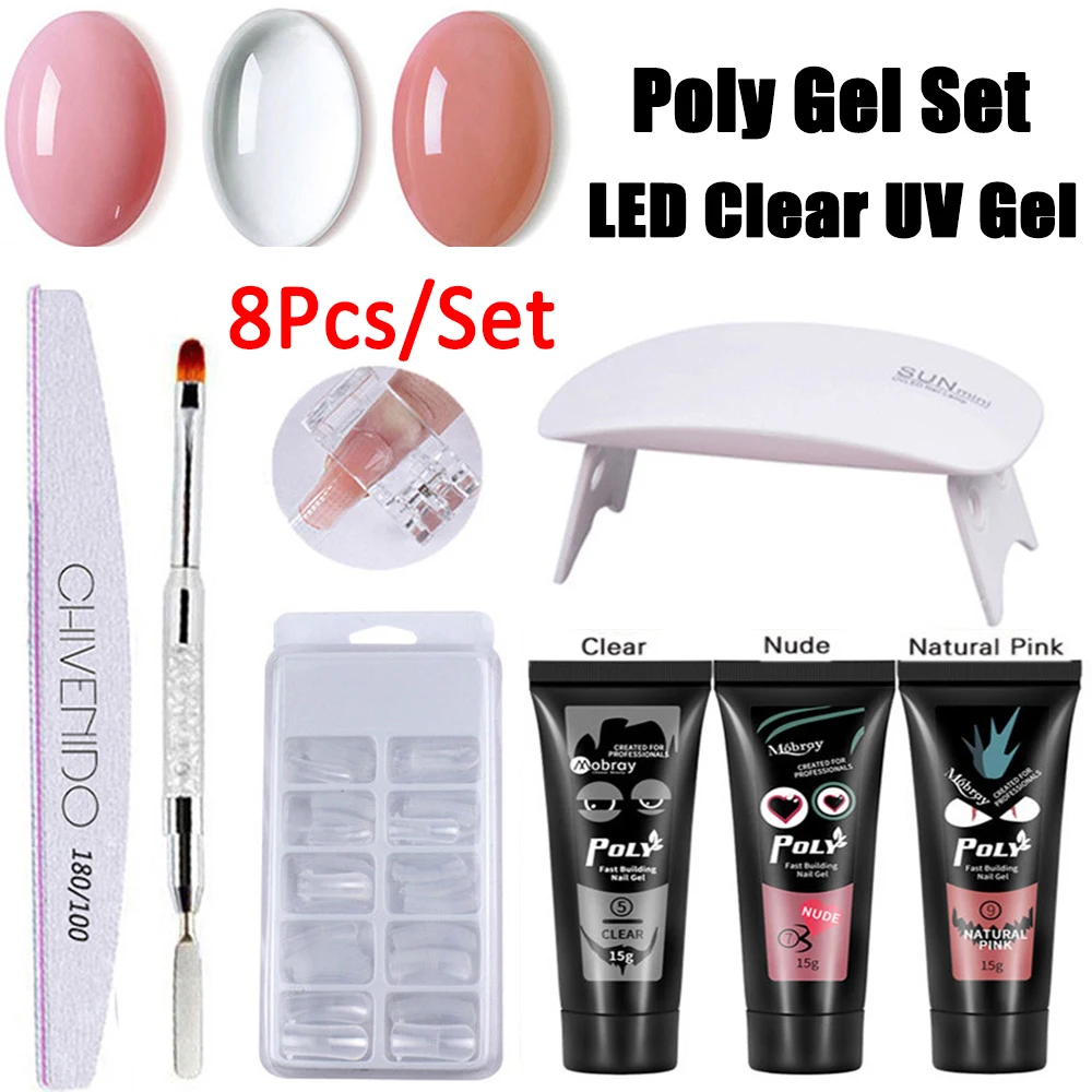 

Nail Extensions Nail Lamp Nail Art Tips UV Gel Set Nail Gel Varnish Set Hard Jelly Gel Nail Polish Nail gel Nail Kit