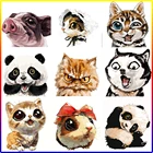 Набор для рисования по номерам на холсте, с мультяшными животными