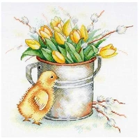 tulips and duck patterns counted cross stitch 11ct 14ct 18ct diy cross stitch kits embroidery needlework sets home decor