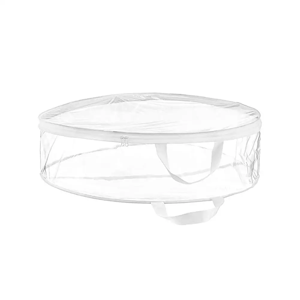 

Wreath Storage Container Blanket Storage Bags Clear Storage Bags Durable Tarp Zippered Christmas Bags With Reinforced Handle