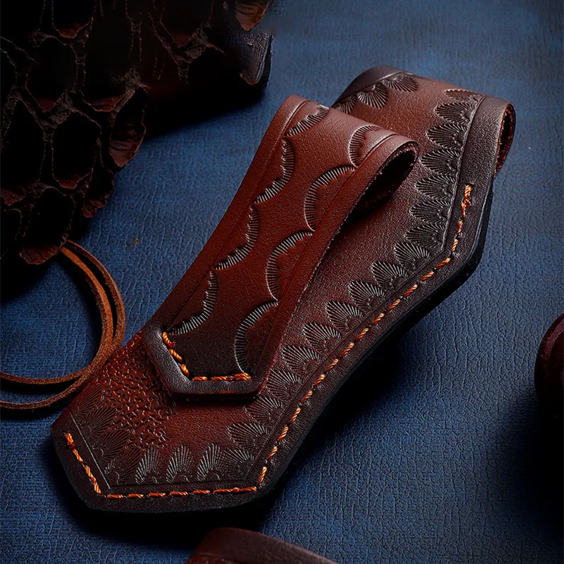 Складные ножны из воловьей кожи верхнего слоя для ножа футляр улицы прямой