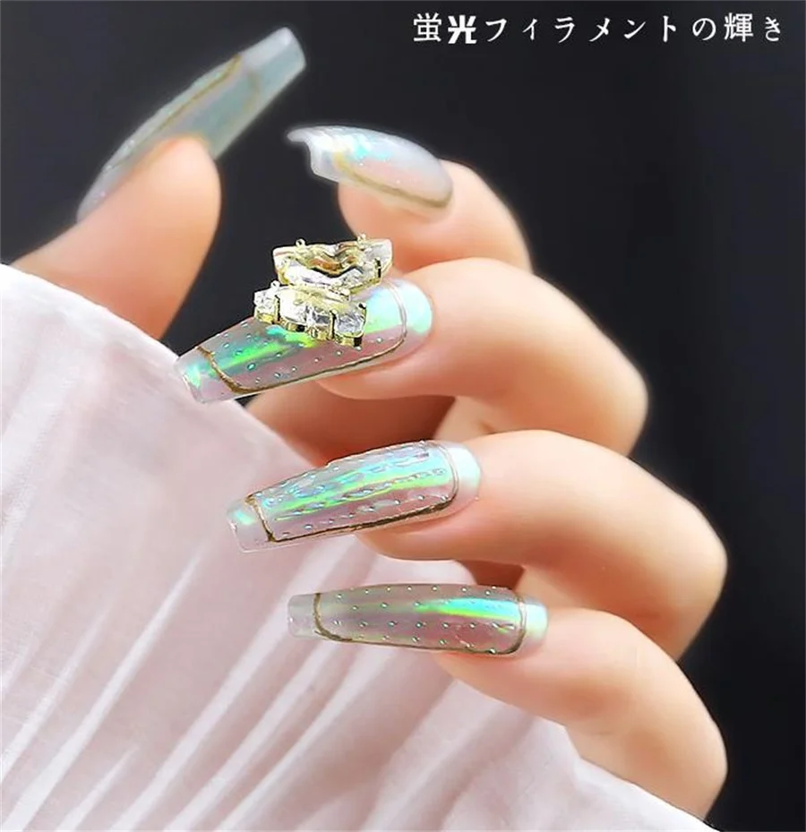 1 упаковка флуоресцентных наклеек блестящая сетчатая линейная лента