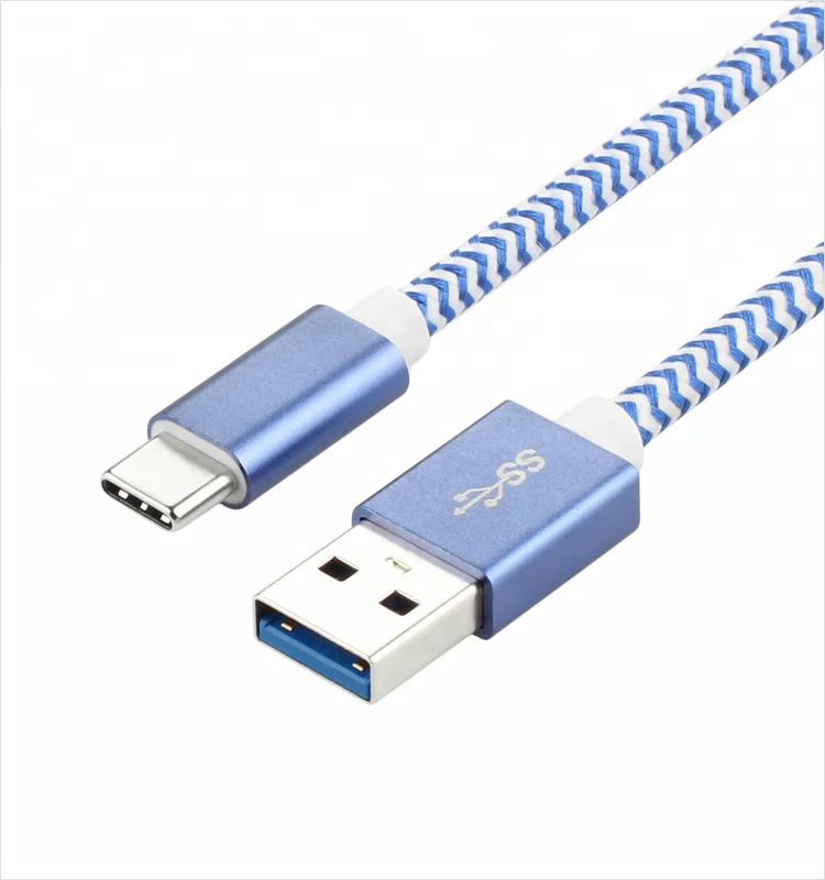 GloryStar 2020 Топ продавец Плетеный Дата кабель USB 3 1 Тип C алюминиевый корпус