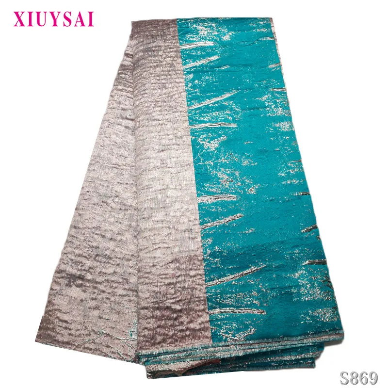 

XIUYSAI French Tulle Laces Jacquard Brocade Fabric High Quality Embroidered Brocade Top French Jacquard Laces For Dress S869
