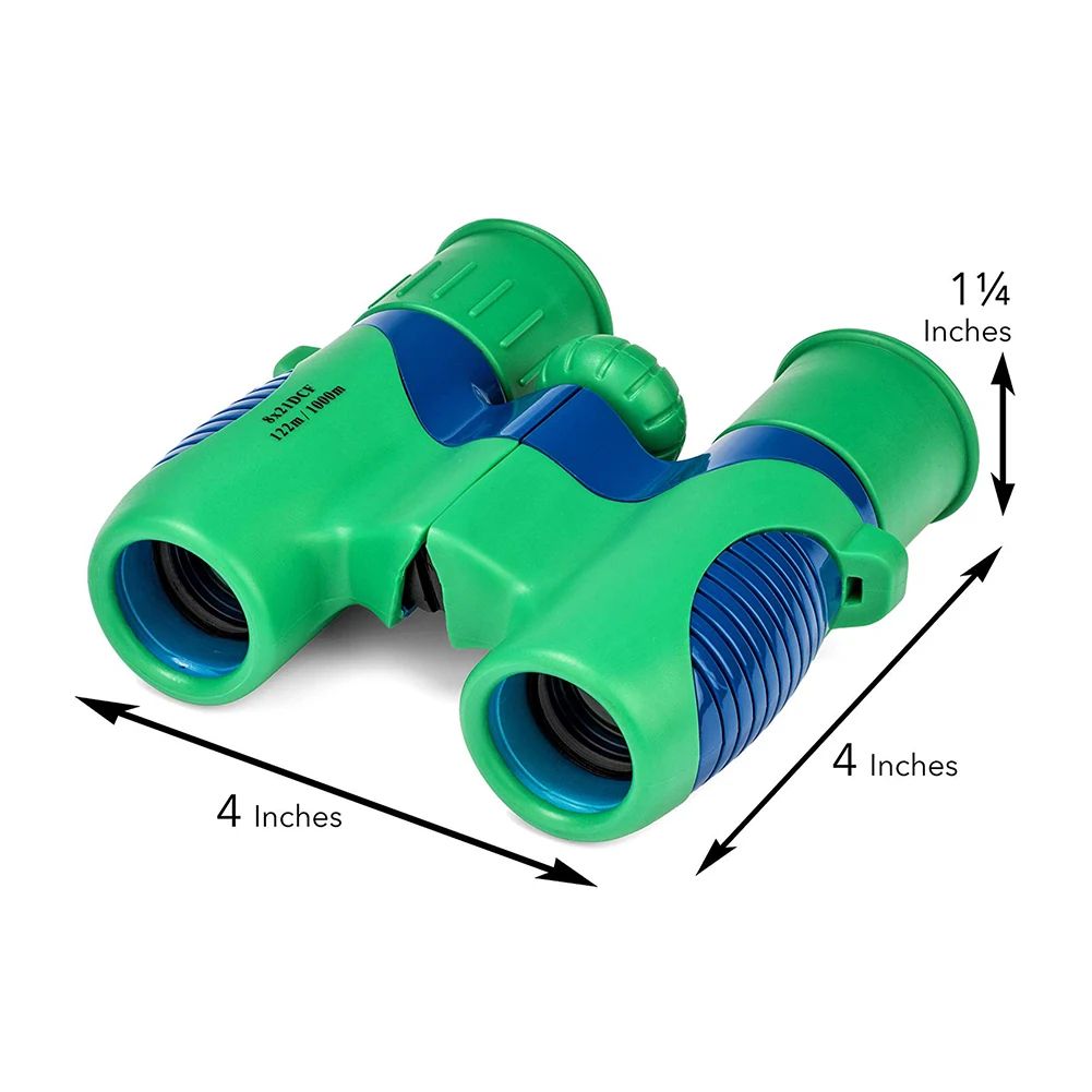 

8X21 Binocular Telescope Scope For Children Kids Adult Beach Travel Outdoor Bird Watching Educational Learning BAK7 Prism Green