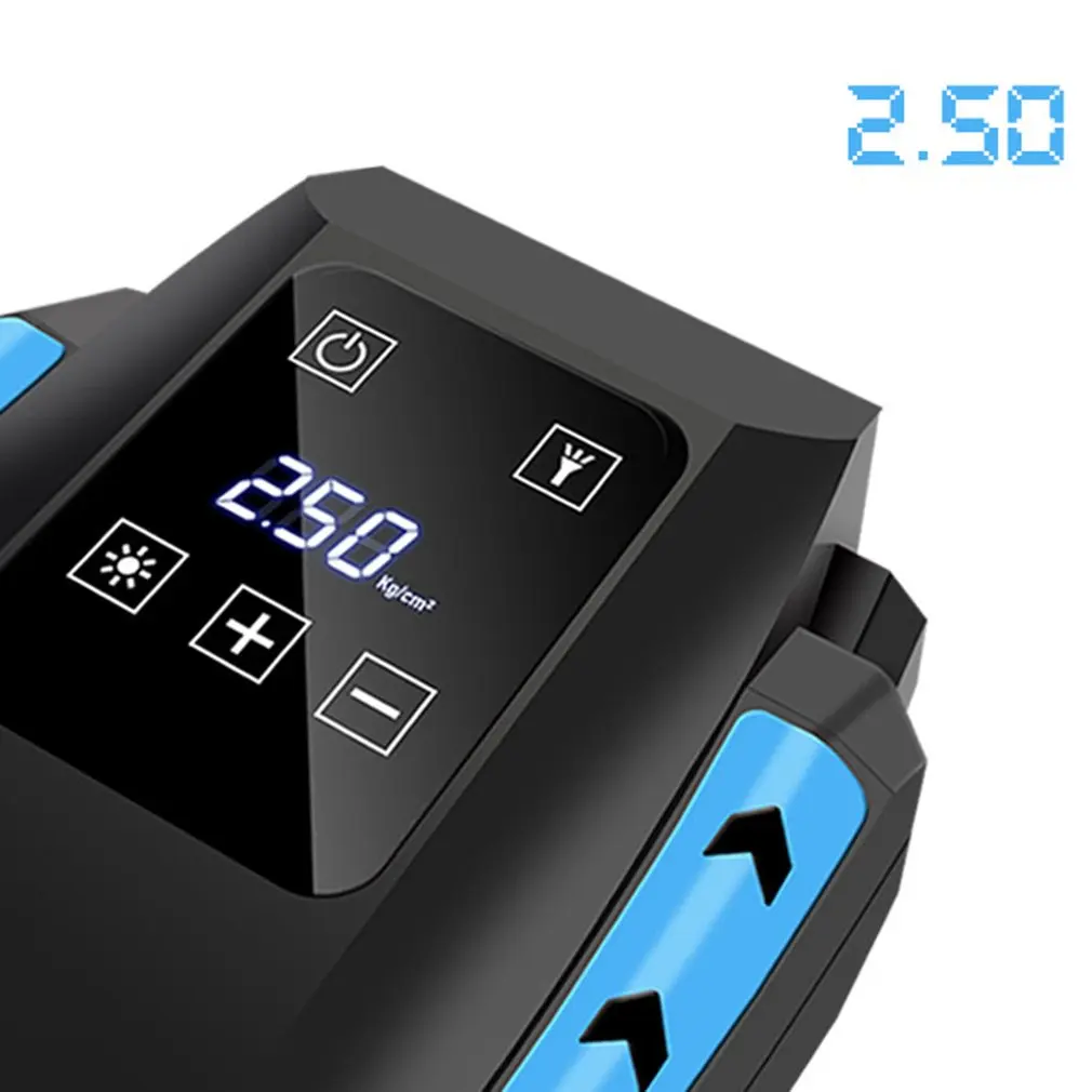 Сенсорный экран шин насос цифровой Воздушный компрессор с большим воздушным