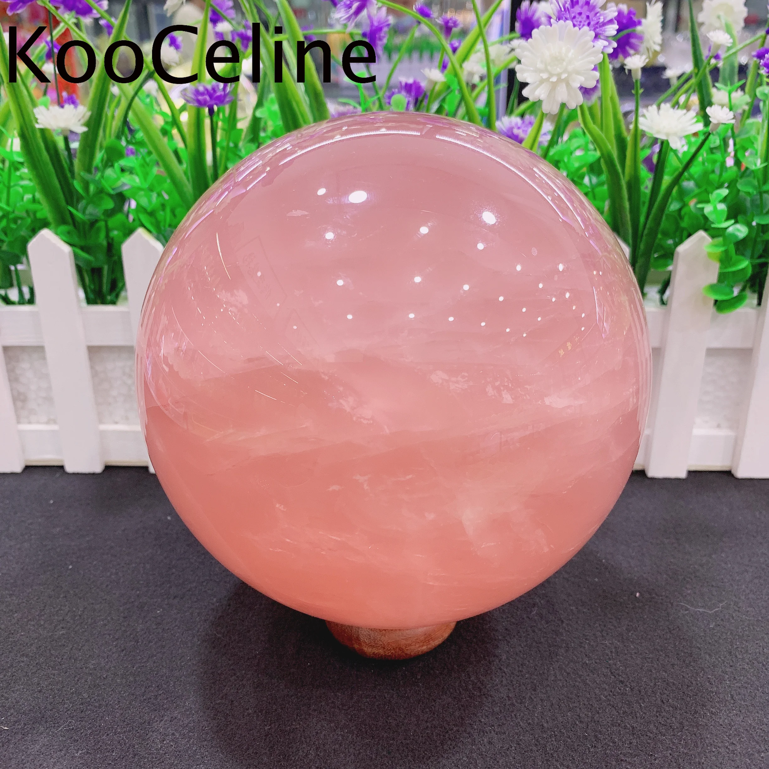 

6-15cm Natural Crystals Pink Rose Quartz Sphere Energy Ball Reiki Healing Stones Aquarium Decoration Accessories Gemstone