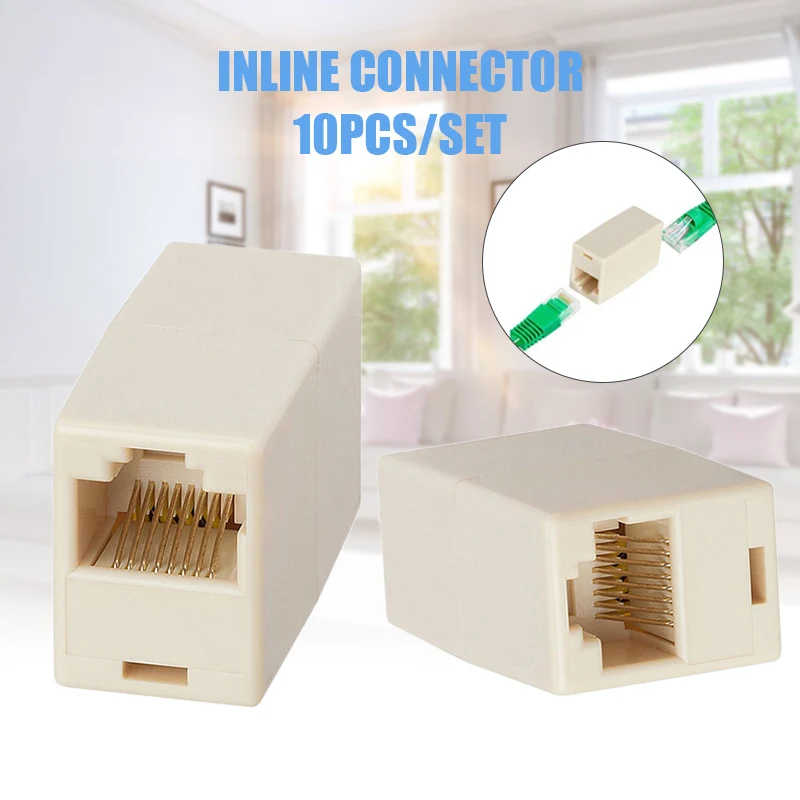 

10 шт. CAT5e RJ45 разъем встраиваемый соединитель соединительный элемент HJ55