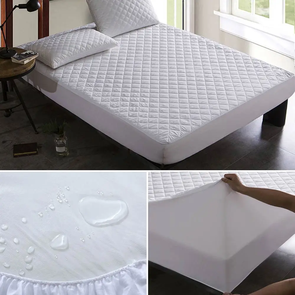 

Svetanya Waterproof Fitted Sheets Sanding Thick Mattress Cover Protector Single Twin Full Queen King Size (no Pillowcase)