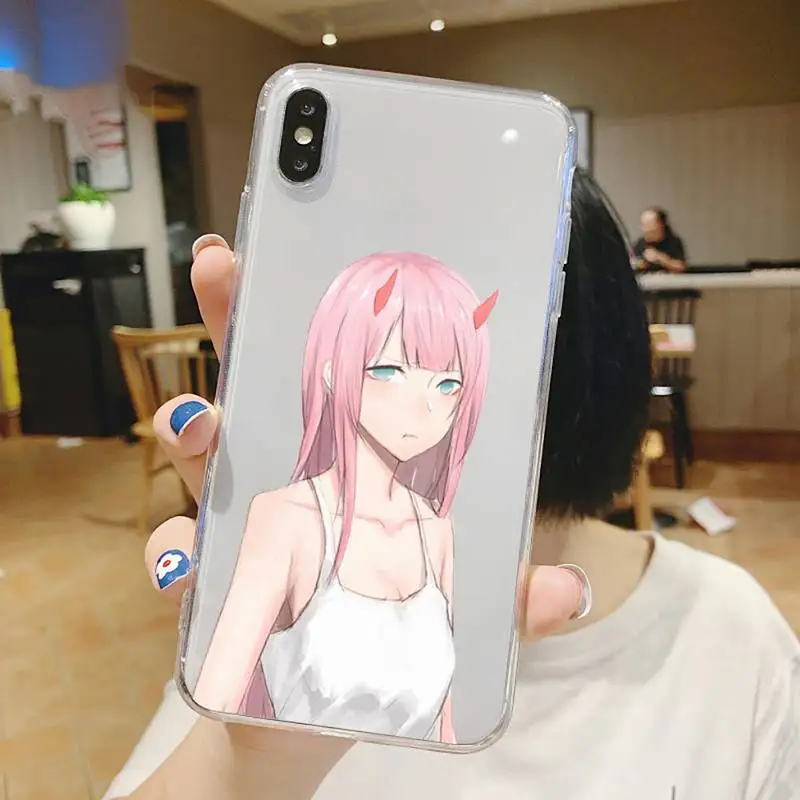 

Zero Two Darling in the FranXX sexy girl Phone Case Transparent soft For iphone 5 5s 5c 6 6s 7 8 11 12 plus mini x xs xr pro max