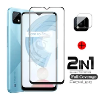 2in1 full cover protective camera lens for oppo realme c21 c12 c15 c20 c20a c21y c25 screen protectors film lens for realme c21y