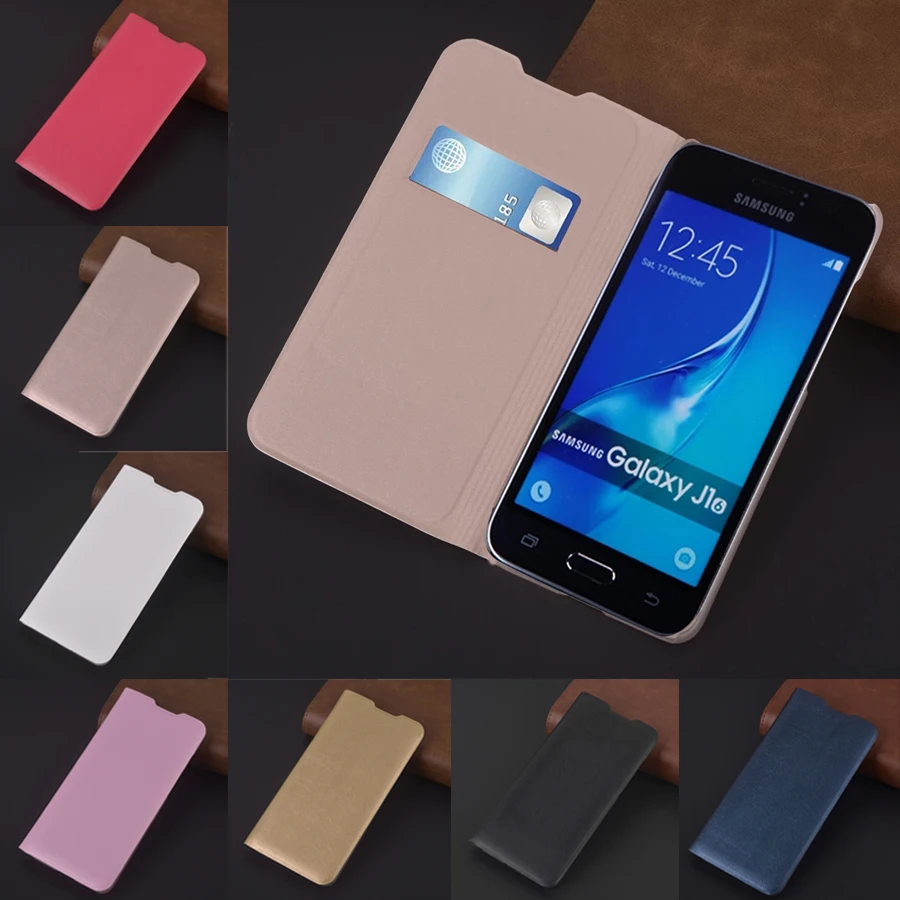 Тонкий чехол-бумажник для Samsung Galaxy J1 J 1 2016 J120 J120F J120H J120M J12016, откидной чехол с держателем для карт, деловой кошелек