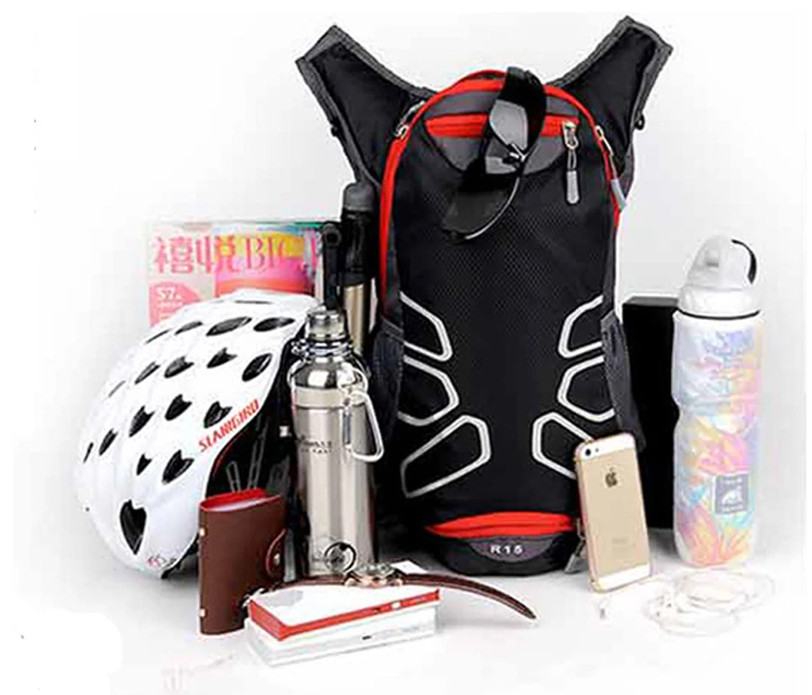 NEWBOLER 15L велосипедная сумка MTB велосипедный рюкзак для верховой езды гидратация рюкзак для уличного спорта водонепроницаемая сумка Велоспорт рюкзак с дождевой крышкой