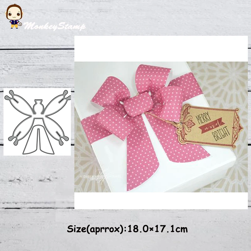 Обезьяна двойной лук металла резки трафареты для DIY Скрапбукинг Фотоальбом