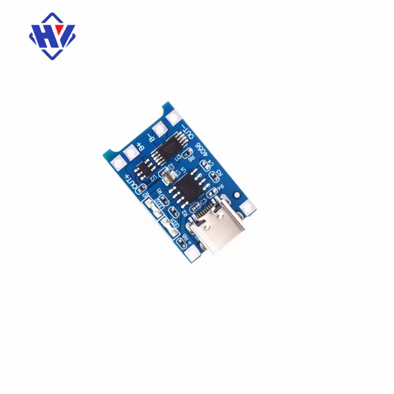 TP4056 5V 1A Type-c USB Interface 18650 Lithium Battery Charger Module Charging Board with Protection Dual Functions 5V1A Li-ion
