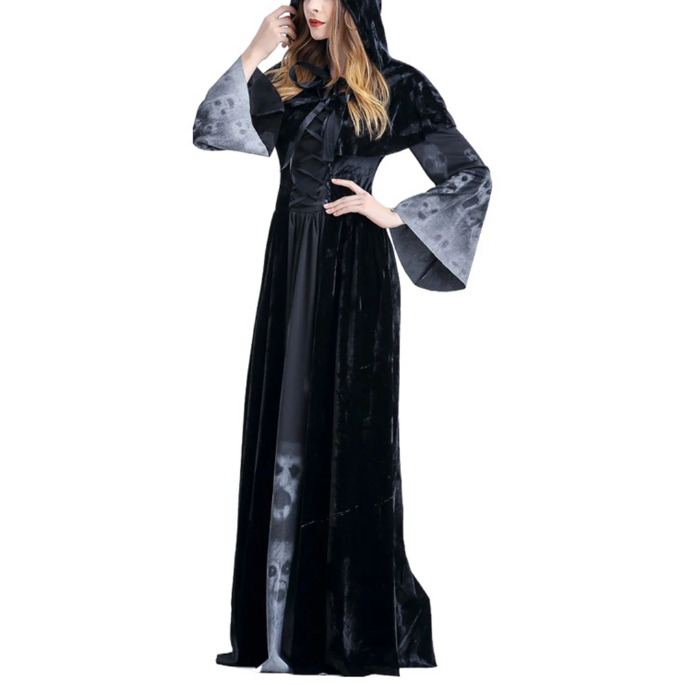 Женский костюм для косплея на Хэллоуин маскарадный ведьмы дьявола|Праздничные