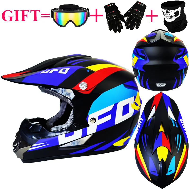 Мотоциклетный шлем Motocros Kask гоночный классический для мотокросса и спуска с горы