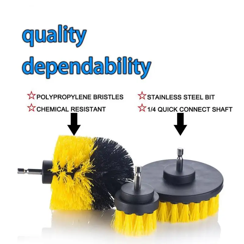 3 шт./компл. Электрический поломоечных щеток автомобиля щетка для чистки набор