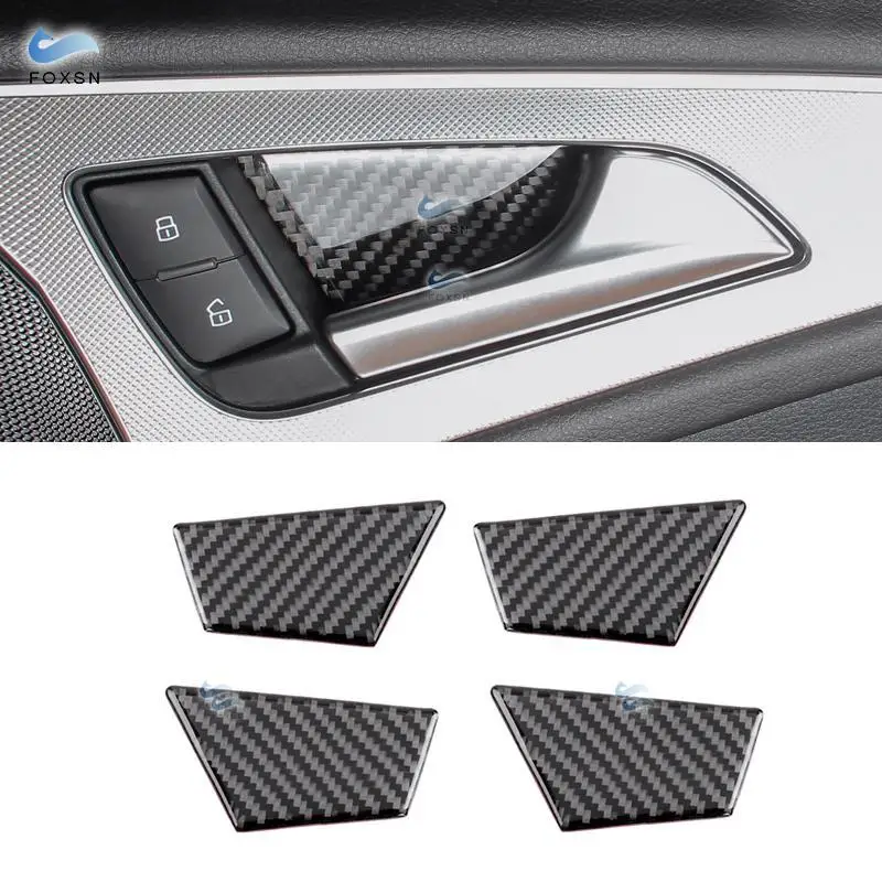 Для Audi A6 C7 A6L 2012 2013 2014 2015 2016 углеродное волокно Автомобильная внутренняя дверная