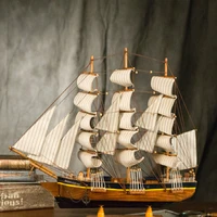 assembled 60cm large 3d wooden sailboat model craft toys sailing boat ship model collect home decor new hose gift to friend