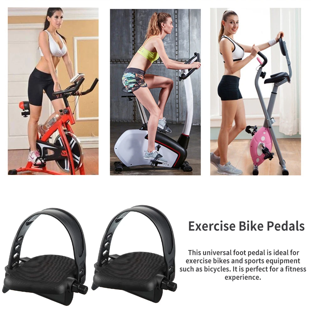 1 Pair Bike Pedal Set Anti-slip Strap For Gym Bicycle Universal Foot Is Perfect Exercise Training | Спорт и развлечения
