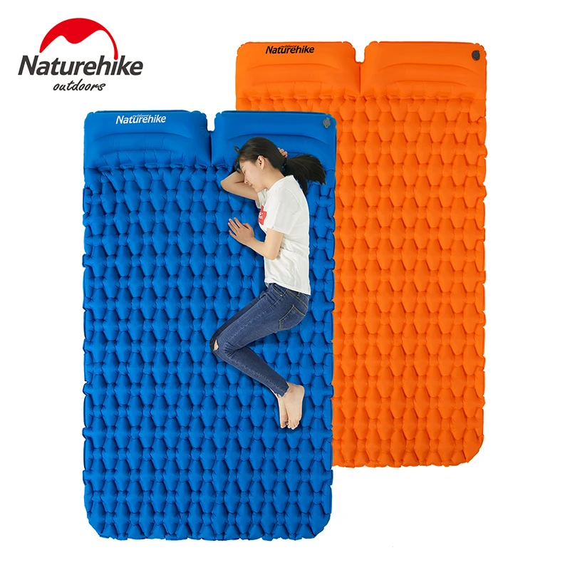 

Naturehike Inflatable Mattress For 2 Persons Outdoor Camping Lightweight Moisture-proof Sleeping mat with free inflatable bag