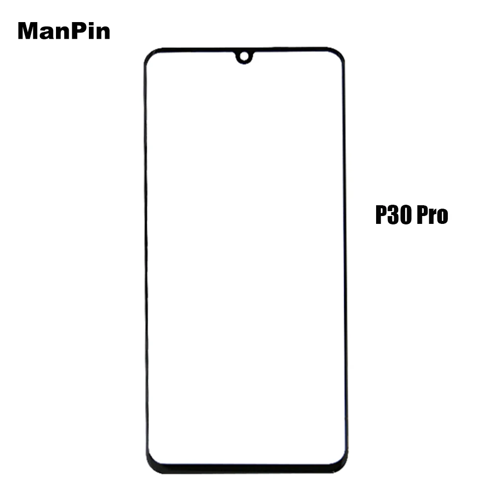 5pcs screen touch glass for huawei mate30 mate20 p30 pro lcd display front panel lens replace mobile phone repair spare parts free global shipping