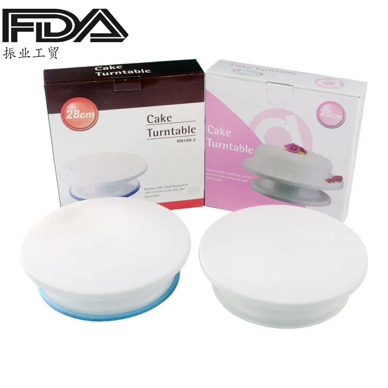 Место 10 дюймов торт поворотный стол противоскользящие выпечки Вращающийся