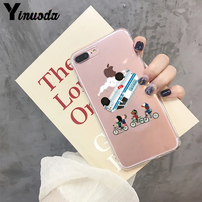 Yinuoda странные вещи умный чехол прозрачный мягкий чехол для iPhone X XS MAX 6 6S 7 7plus 8 8Plus 5 5S XR