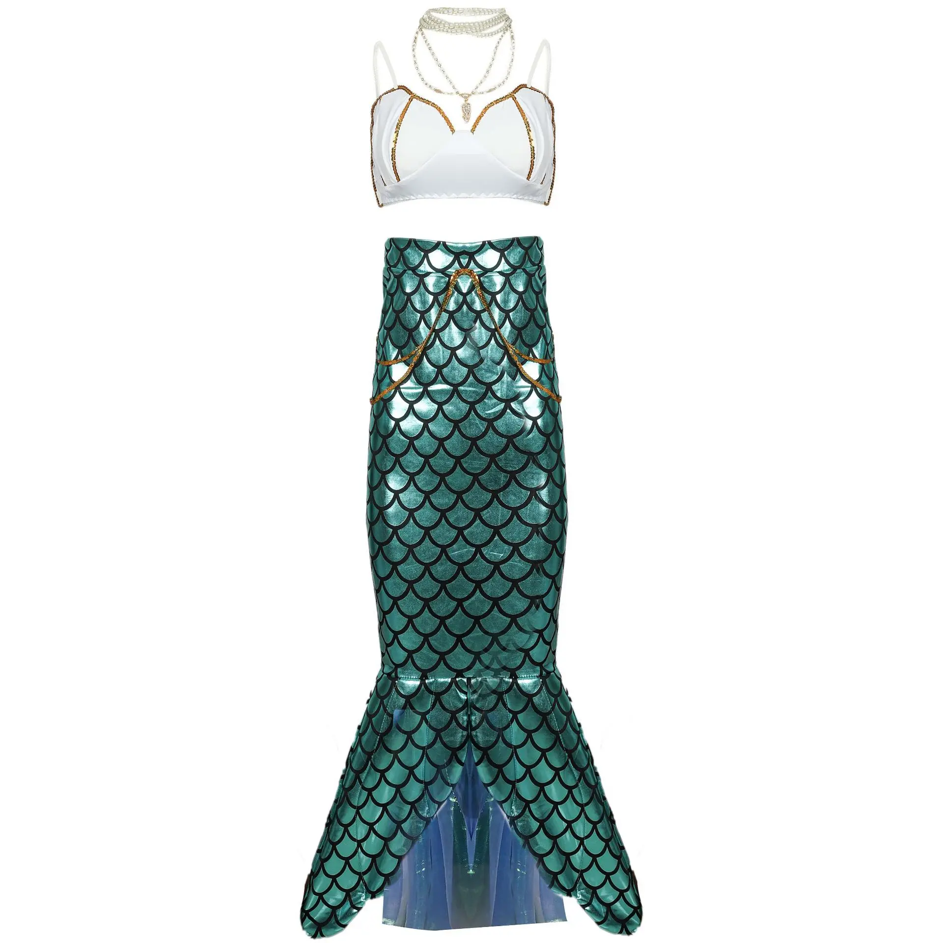Костюм Русалочки для женщин костюм Хэллоуина Сексуальные вечерние платья