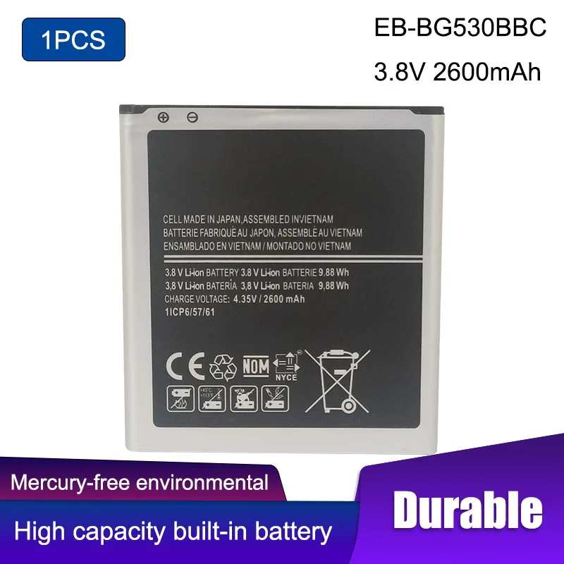 1 шт. EB-BG530CBU для Samsung Galaxy Grand Prime EB-BG530BBC J3 2016 J320F J5 2015 J2 Core J250F | Электроника