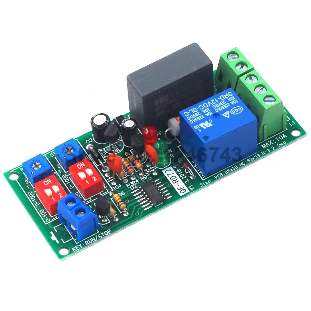 Двойное регулируемое реле времени задержка цикла повторное включение